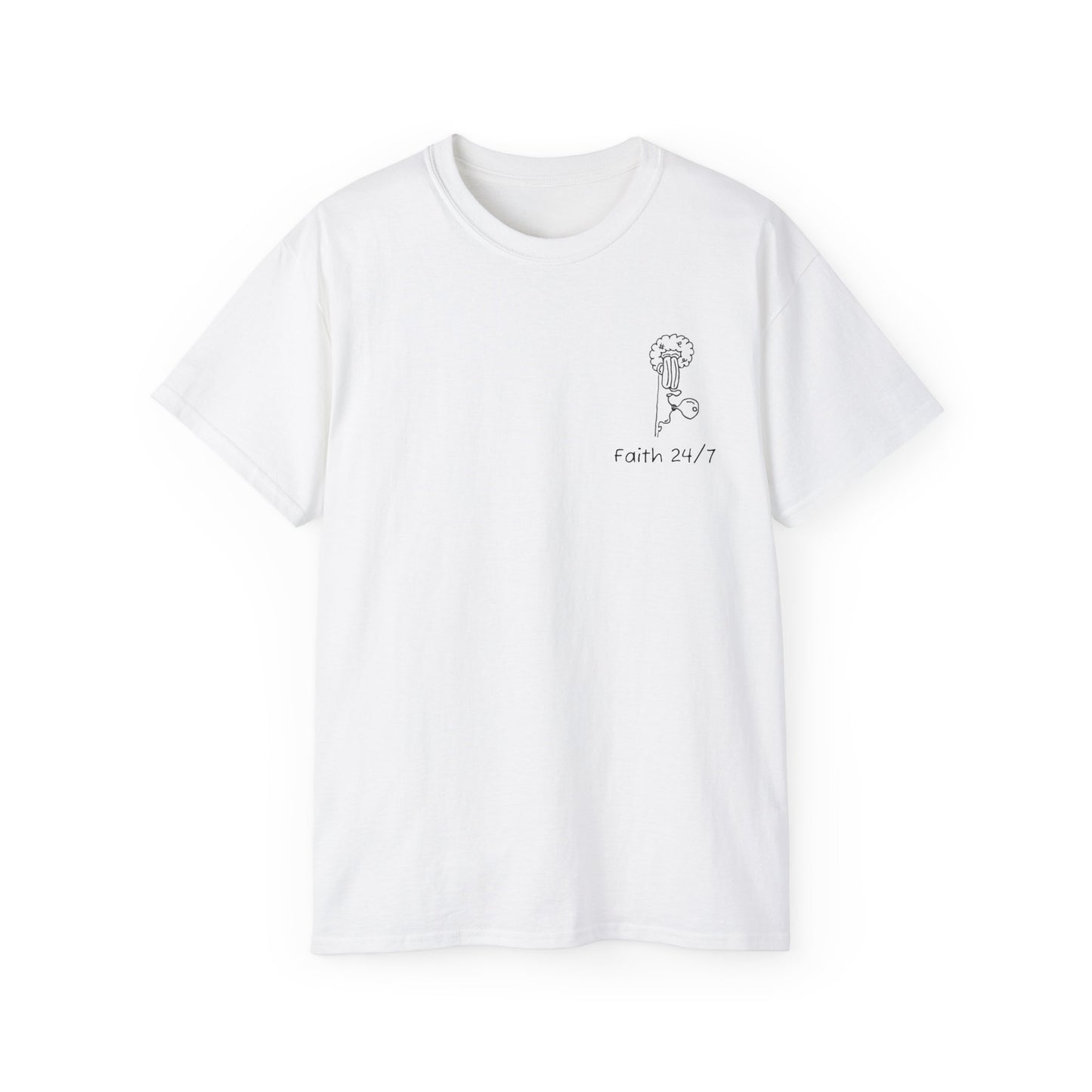 White Faith 24/7 tee shirt