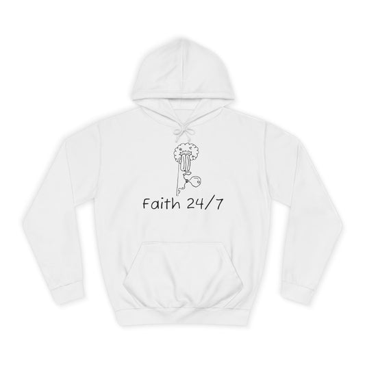 white Faith 24/7 Hoodie